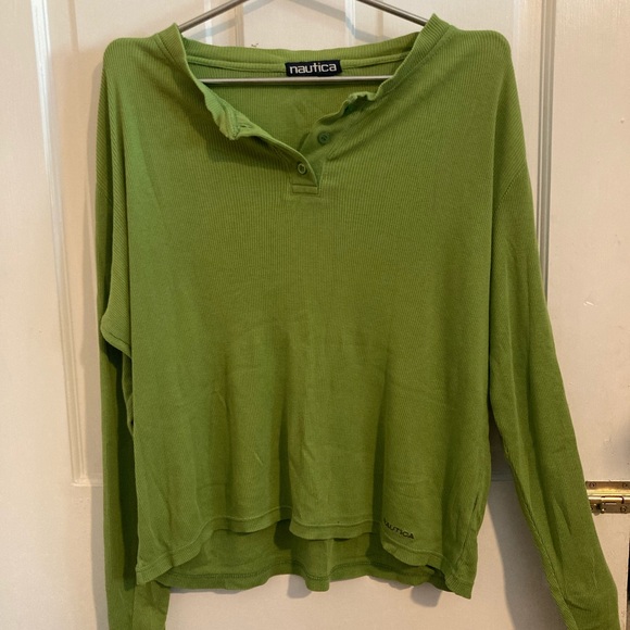 Breezy nautica Lime green Long sleeve oversized T - Picture 1 of 4